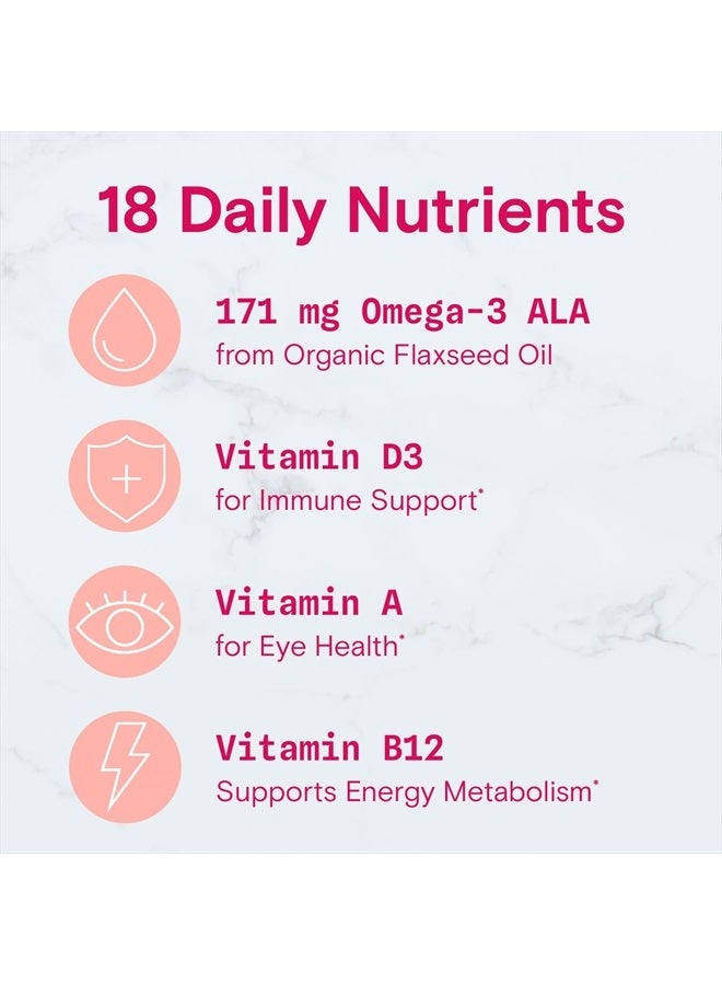 SmartyPants Organic Women's Multi & Omegas, 90 Gummies - Image 3