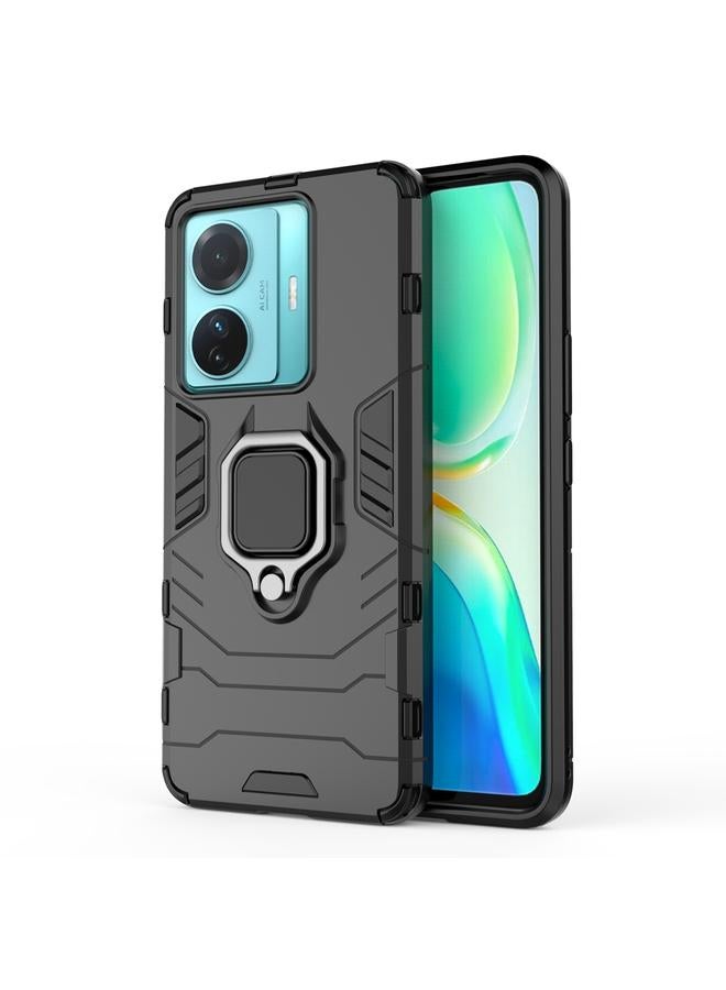 erorex Case For vivo T1 Pro 5G / S15e 5G Shockproof PC + TPU Phone Case with Magnetic Ring Holder - Image 2