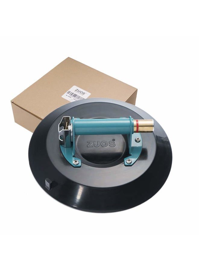 ZUOS 12" Heavy Duty Vacuum Suction Cup for Granite & Glass Lifting, Glass Suction Cup Vacuum Glass Lifter with Metal Handle and Brass Pump,300lbs Load Capacity (12-Mental) - Image 1