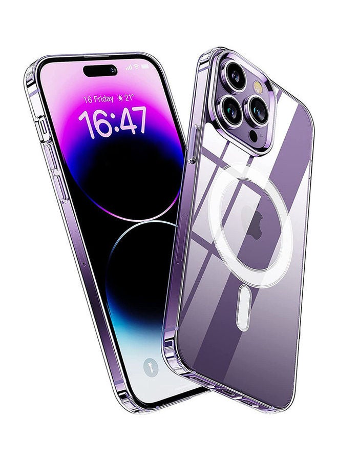 OFFBEAT iPhone 15 Pro Max Magsafe Crystal Clear Case, Anti-Yellowing, Multi Drop Protection and Wireless Charging Compatiblity Transparent - Image 4