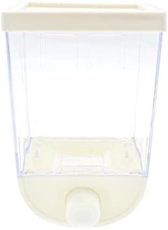 AKDC Cereal Dispenser, Dry Food Organiser, Wall Mounted Plastic Canister Fresh & Easy Transparent Plastic Air Tight Cereal Dispenser For Cereals Cornflakes (1000Ml)  - Image 1