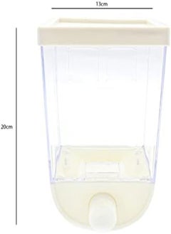 AKDC Cereal Dispenser, Dry Food Organiser, Wall Mounted Plastic Canister Fresh & Easy Transparent Plastic Air Tight Cereal Dispenser For Cereals Cornflakes (1000Ml)  - Image 2