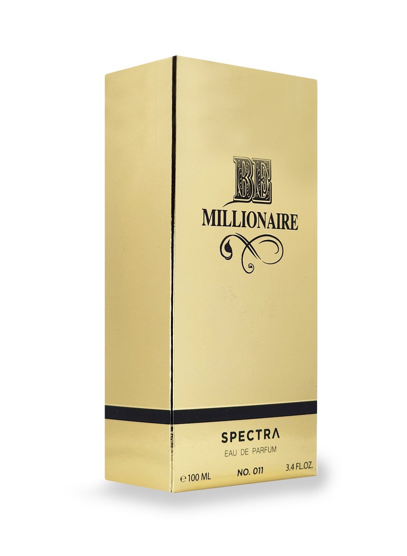 Spectra 011 Be Millionair Eau De Parfum For Men – 100ml - Image 3