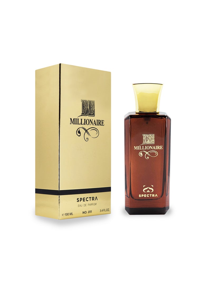 Spectra 011 Be Millionair Eau De Parfum For Men – 100ml - Image 1