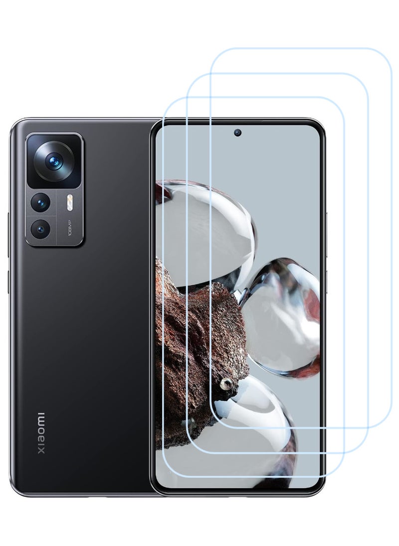 ACLIX 3 Pieces Antistatic ESD Dustproof Premium Quality High Definition Clear Tempered Glass Screen Protector Designed For Xiaomi 12T - Image 1
