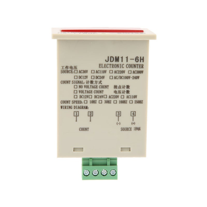 عداد إلكتروني عالي السرعة  
نطاق العد: 0-999999  
جهد التشغيل: AC220V / DC12V-36V  
أداء عد مستقر  
ذاكرة غير متطايرة (بدون طاقة) تدوم حتى 10 سنوات  
مُخصص لأجهزة إدخال الإشارة - Image 2