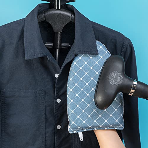 CINPIUK Garment Steamer Ironing Gloves Anti Steam Glove Heat Resistant Garment Steamer Mitt, Garment Steam Accessories for Clothes，Blue - Image 5