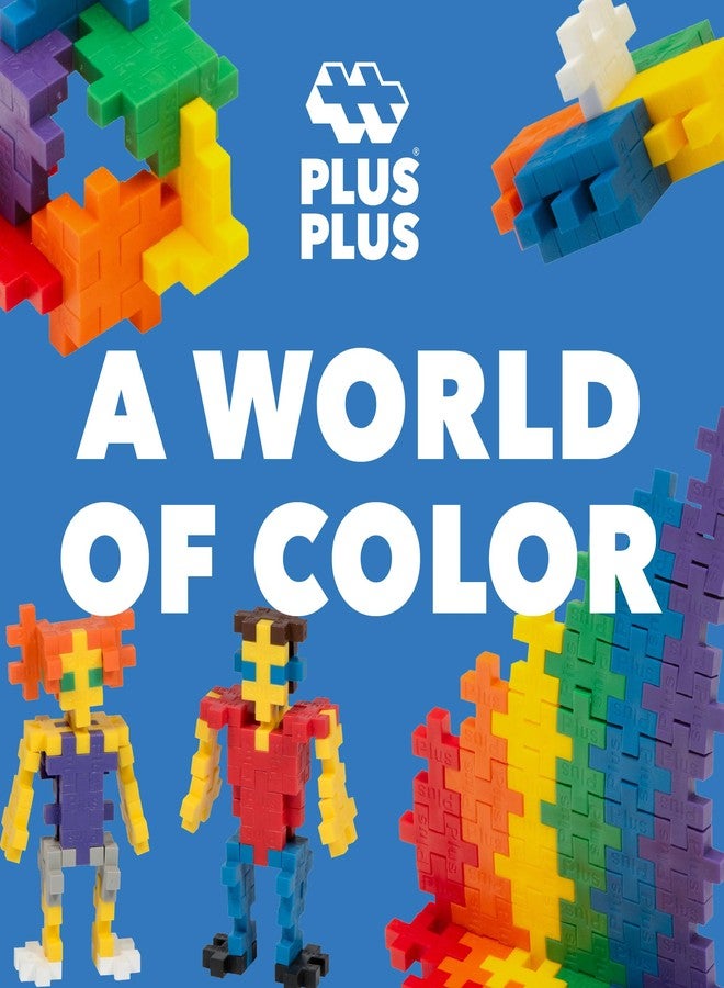 Plus-Plus Plus Plus 70 Piece Interlocking Building Blocks for Kids, Open Ended Connecting Toys, Stem Bin Classroom Mini Manipulatives - Basic Mix Play Tube - Image 4