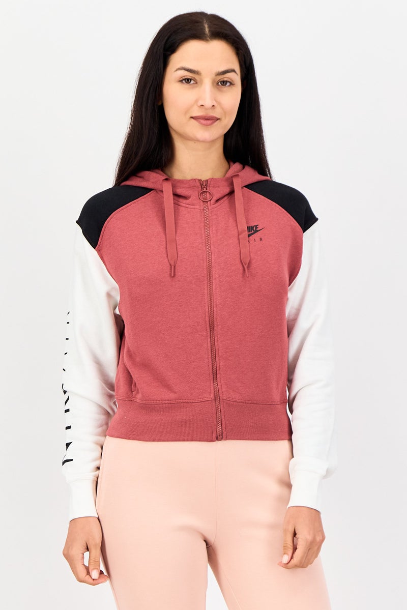 Nike سويت شيرت خارجي طويل الأكمام للنساء بتصميم قياسي، متعدد الألوان - Image 1