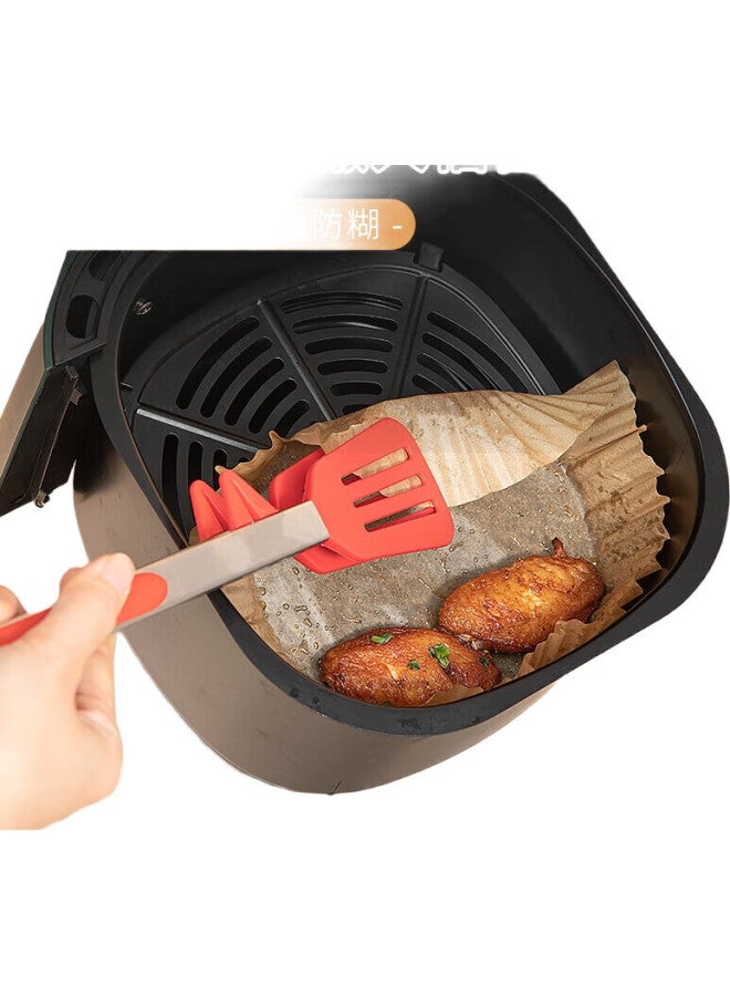 Temeiju Air Fryer Paper Trays, Square 5L, Baking Pans, Aluminum Foil Trays, Silicone Paper Liners, 50 Pieces * 20Cm - Image 3