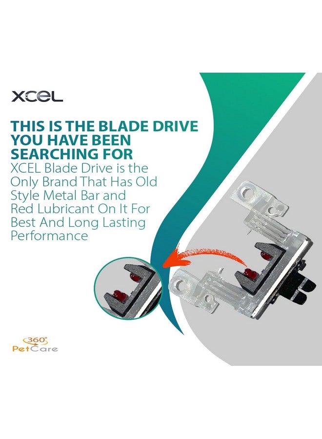 إكسيل ذراع محرك شفرة مشحمة من XCEL بديلة لماكينة قص شعر الحيوانات الأليفة - عبوة من 3 قطع - Image 5