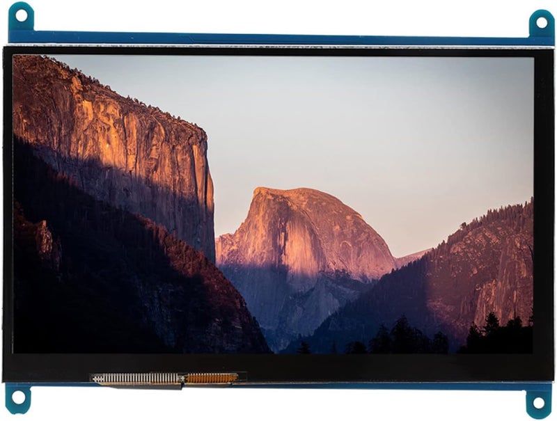 كلاراكو شاشة لمس سعوية 7 بوصة، شاشة LCD تعمل باللمس، منفذ HDMI، دقة عرض فائقة الوضوح 1024×600، متوافقة مع Raspberry Pi، تدعم أنظمة تشغيل Windows 7/8/10، تدعم اللمس من 5 إلى 5 بوصات - Image 1