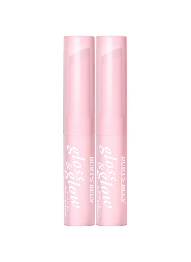 Burt's Bees بلسم بورتس بيز اللامع واللامع 100% أصل طبيعي طعم شاي 2 عدد (عبوة من 1)  - Image 1