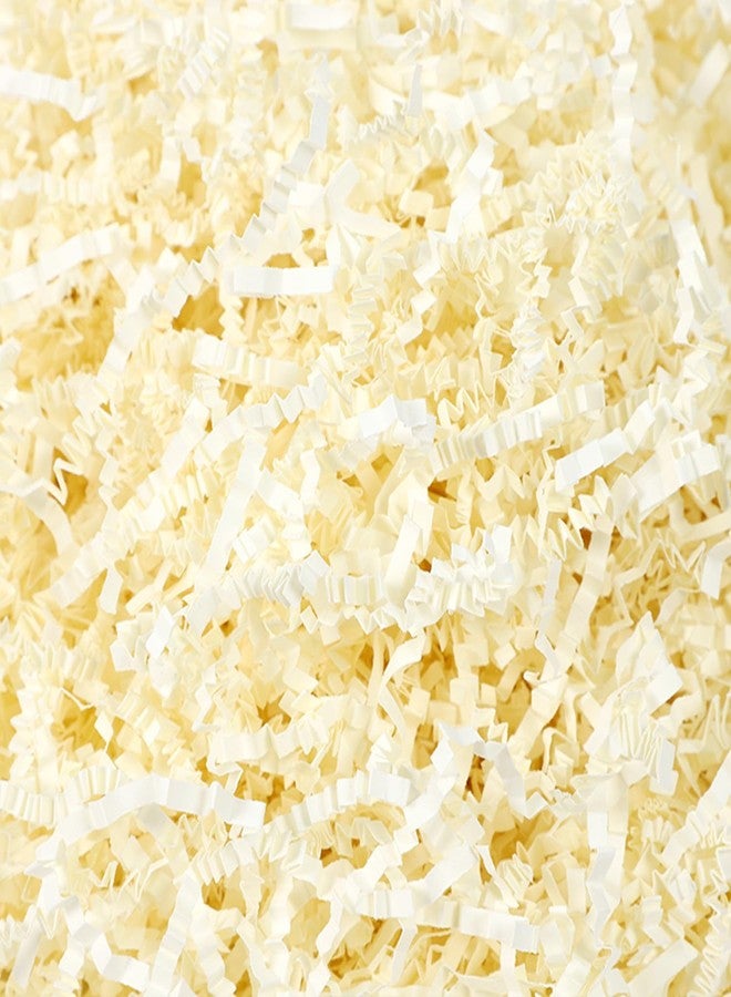 Resflyar 1 LB Crinkle Cut Paper Shred Filler, Beige Crinkle Shredded Paper for Christmas Gift Wedding Birthday Holiday Craft Box Bags Decorative Wrapping Supplies - Image 1