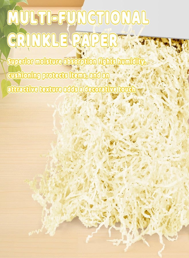 Resflyar 1 LB Crinkle Cut Paper Shred Filler, Beige Crinkle Shredded Paper for Christmas Gift Wedding Birthday Holiday Craft Box Bags Decorative Wrapping Supplies - Image 4