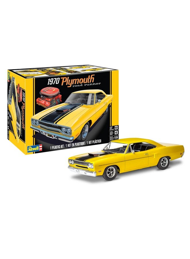 ريفيل طقم بناء سيارة بليموث رود رانر بمقياس 1:24 من ريفيل 14531 '70، مستوى المهارة 5، 77 قطعة، لون أبيض - Image 1