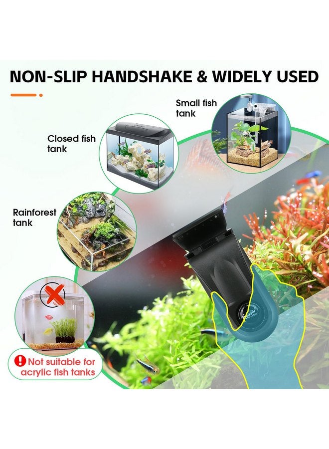 hygger Aquarium Glass Cleaner, Magnetic Fish Tank Cleaner Brush with 2 Aquarium Alg-ae Scrapers Floating Strong Magnetic (S) - Image 5