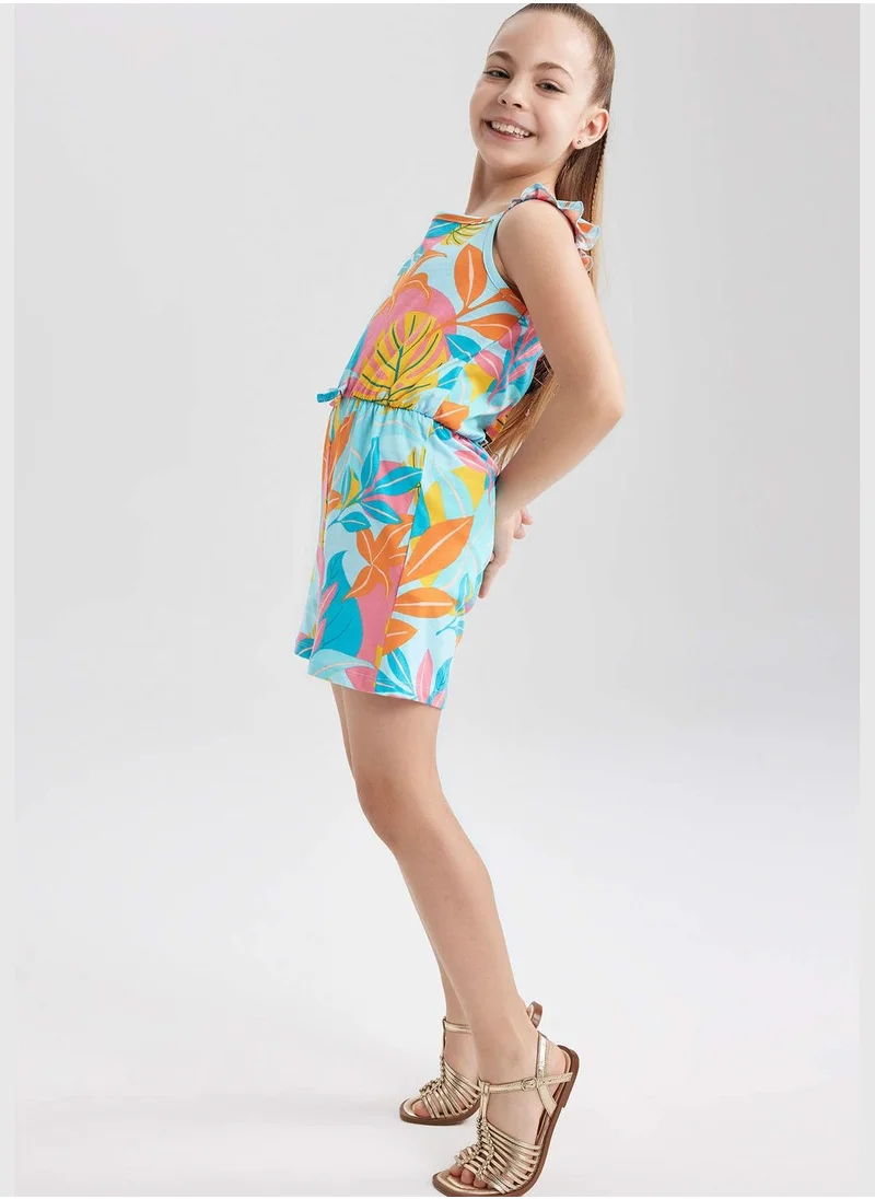 DeFacto Short Dungarees With İce Cream Pattern