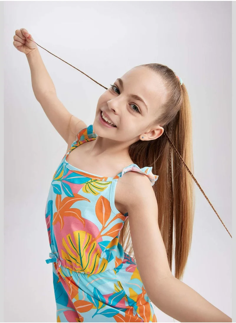 DeFacto Short Dungarees With İce Cream Pattern