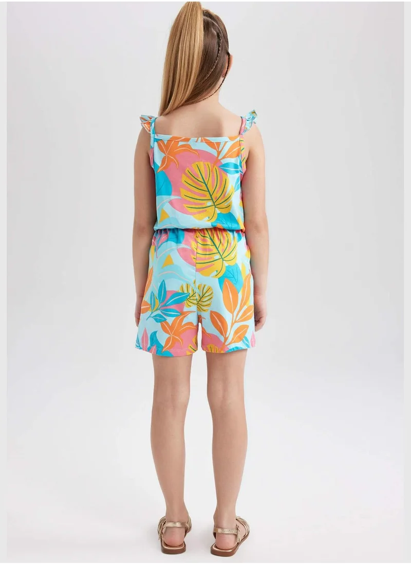 DeFacto Short Dungarees With İce Cream Pattern