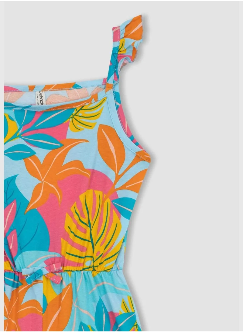 DeFacto Short Dungarees With İce Cream Pattern