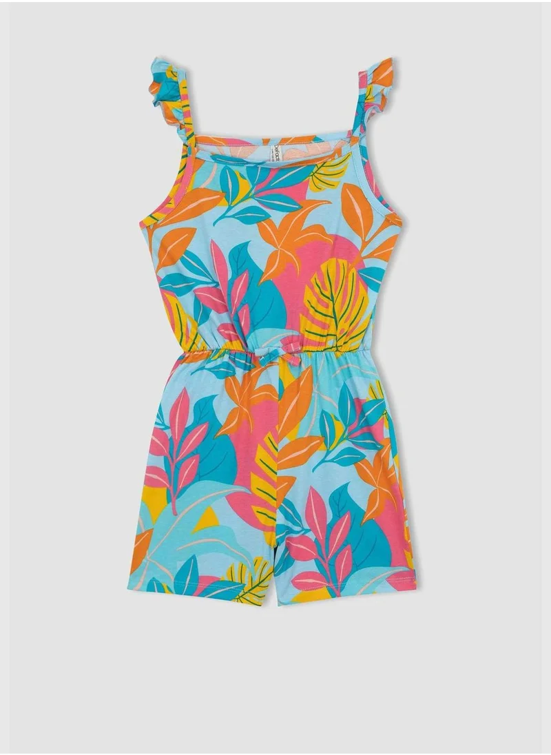 DeFacto Short Dungarees With İce Cream Pattern