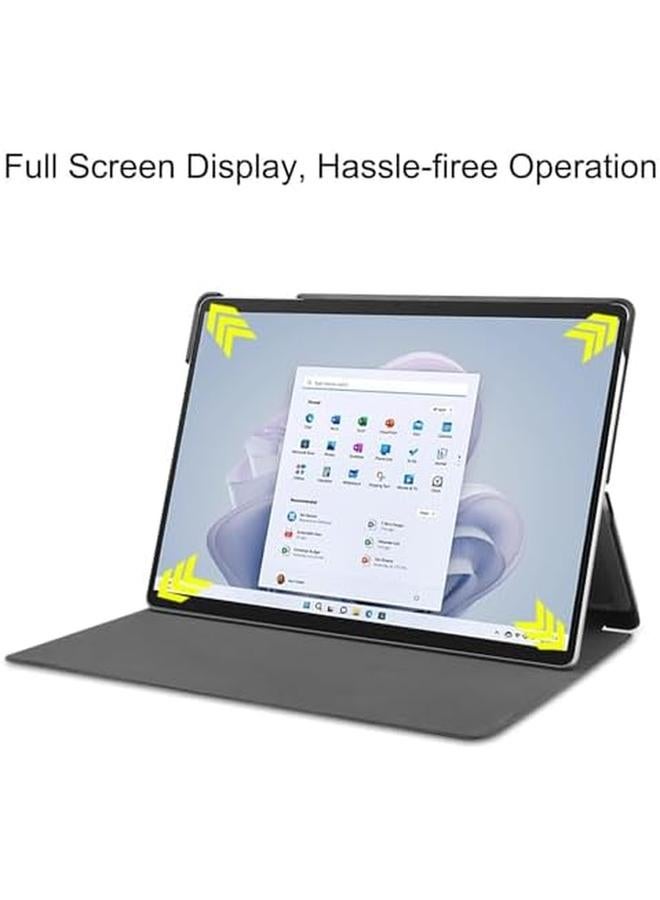 erorex Compatible With Surface Pro 9 Case Pu Leather Flip Stand Hard Pc Back Cover For Funda Surface Pro 9 Tablet Case (Grey) - Image 5