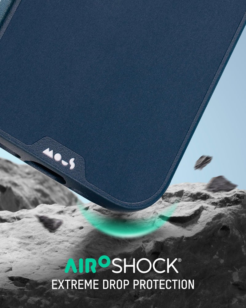 Mous for iPhone 17 Case, Compatible with MagSafe - Limitless - Protective Magnetic Cover for iPhone 17 - Shockproof, Full Camera Protection, Anti-Scratch Back, Marine Blue - Image 2