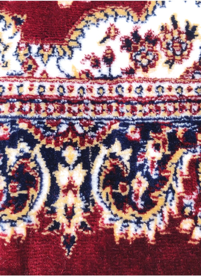 Shine Raymond Home Area Rugs Short Pile Carpet for Living Room Bedroom Yarn Dyed Anti Slip Carpet 650 GSM Pile 4 MM  - (120 * 180 CM) Marron  - Image 3
