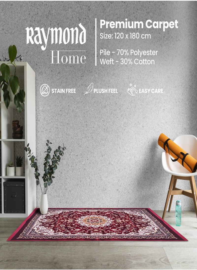 Shine Raymond Home Area Rugs Short Pile Carpet for Living Room Bedroom Yarn Dyed Anti Slip Carpet 650 GSM Pile 4 MM  - (120 * 180 CM) Marron  - Image 4