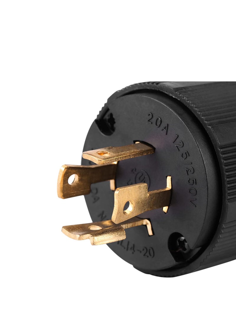 ABBASALI ABBASALI American Indian Generator Control Panel Anti-off Converter Plug Socket NEMA Plug Black 250v 30A US 3-pole Industry Power Plug Socket  - Image 2