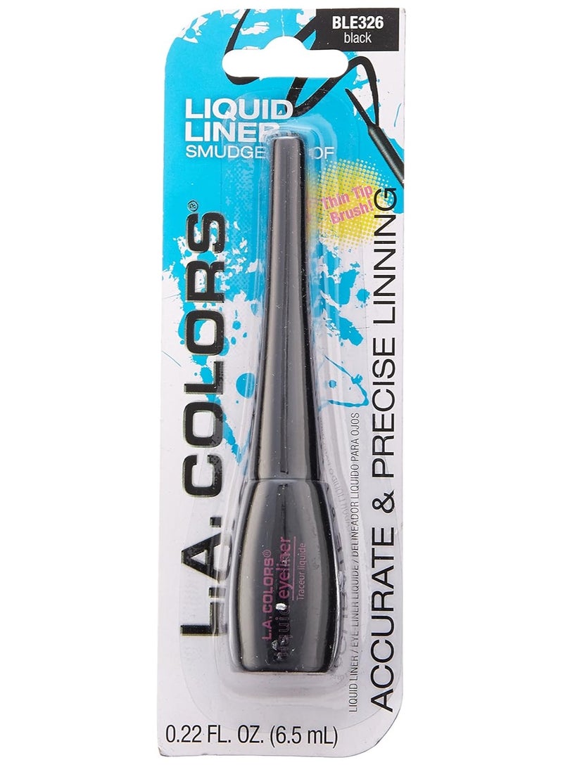 L.A. COLORS Thin Tip Liquid Liner (carded), Black CBLE326 - Image 3
