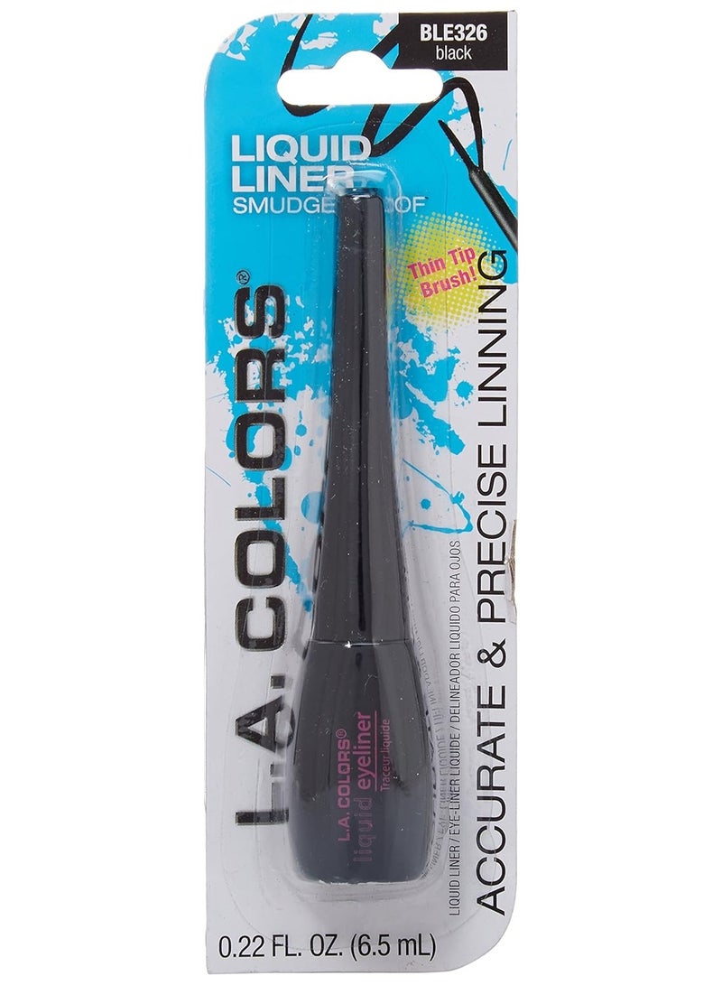 L.A. COLORS Thin Tip Liquid Liner (carded), Black CBLE326 - Image 2