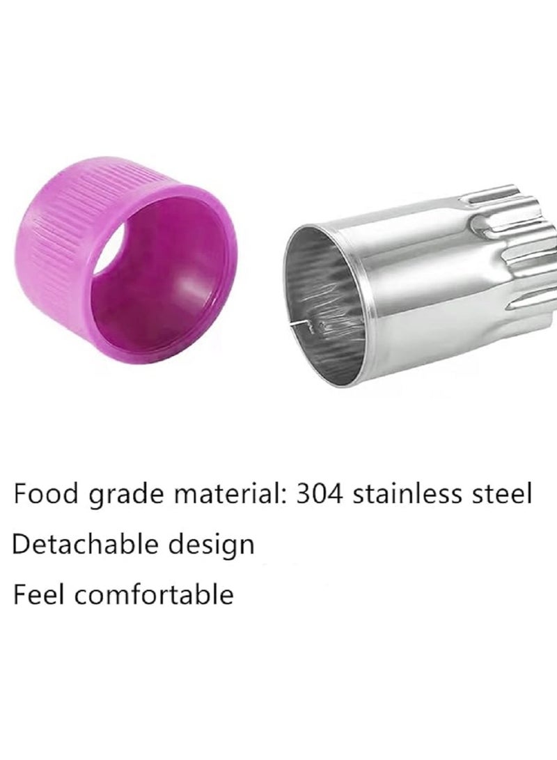 9 Pieces Vegetable Cutting Mold Set Children's Mini Biscuit Cutting Machine Flower Star Design Cartoon Animal Fruit and Biscuit Molds Purple - Image 4