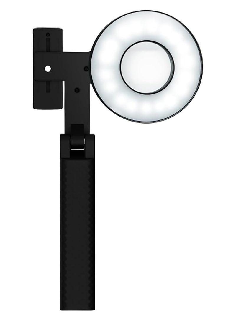 Zikra LED Oral Photography Light, Smart Bluetooth Mobile Phone Fill Light, 360° LED Light, 4 Brightness Modes, Providing Clearer Before & After Contrast Photos, Dental Oral Filling Flashlight Equipment - Image 1