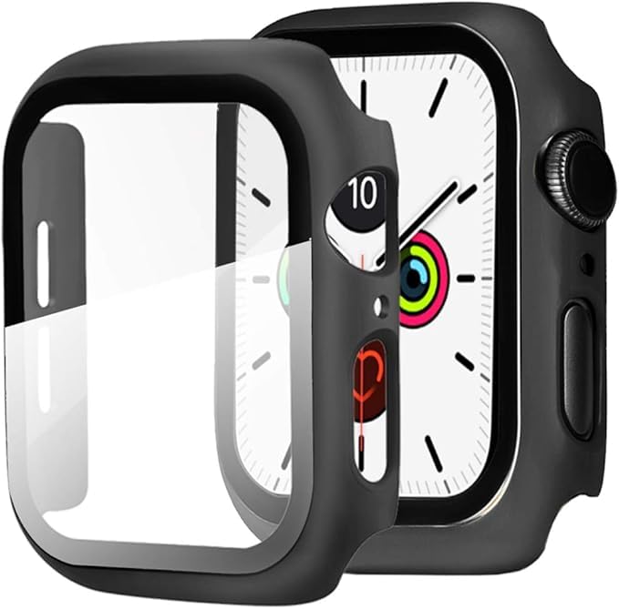 NEXT STORE Apple Watch 1-8 / SE PC Protective Case with Glass Screen Protector, Ultra-Thin, Scratch-Resistant, Full Coverage - Image 3