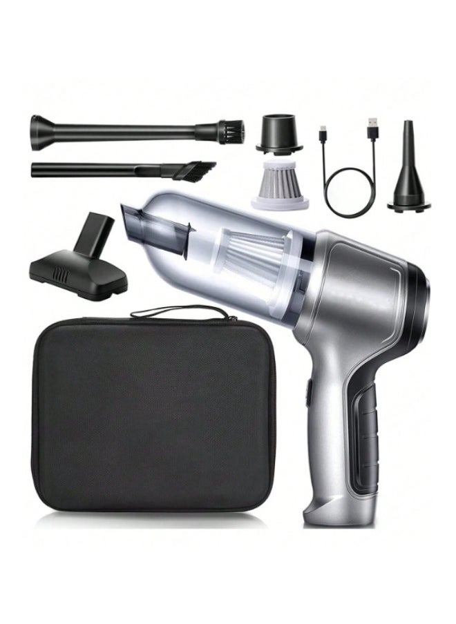 SUITU Portable Car Dual-use Cordless Vacuum Cleaner, Home Multi-function 63000Pa Strong Suction Handheld Blowers  - Image 1
