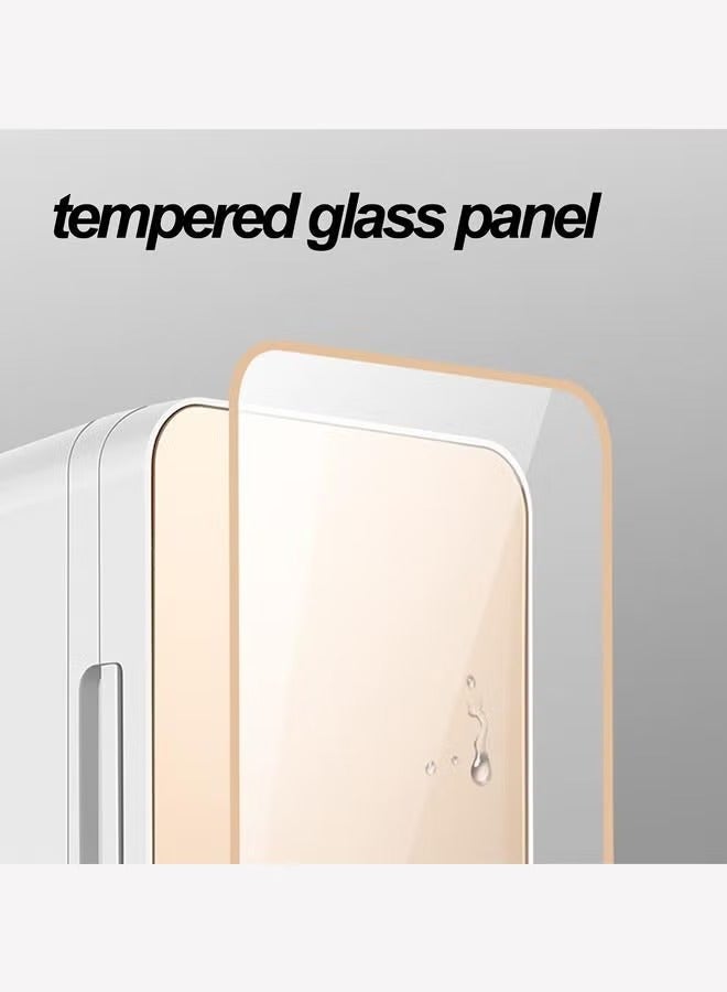 ايتي لايف ثلاجة صغيرة، ثلاجة سعة 8 لتر، غرفة تبريد مدمجة وقابلة للحمل، ثلاجة منخفضة الضوضاء، تخزين للسفر في السيارة، ثلاجة مستحضرات التجميل والعناية بالبشرة (ذهبي) - Image 2