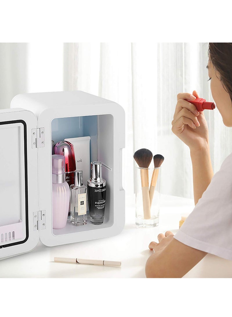 ايتي لايف ثلاجة صغيرة، ثلاجة سعة 8 لتر، غرفة تبريد مدمجة وقابلة للحمل، ثلاجة منخفضة الضوضاء، تخزين للسفر في السيارة، ثلاجة مستحضرات التجميل والعناية بالبشرة (ذهبي) - Image 3