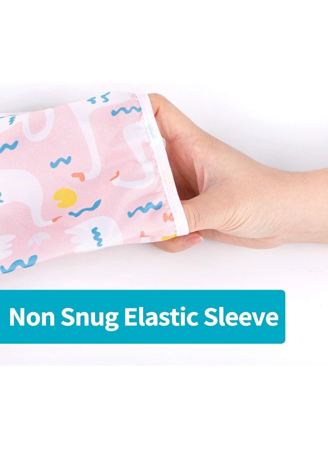 Baby Noah Baby Noah 3 Pcs Long Sleeved Bib Set | Waterproof Bibs with Pocket Bundle | Toddler Bib with Sleeves and Crumb Catcher | Stain and Odor Resistance Play Smock Apron - Pack of 3 | 6-24 Months  - Image 5