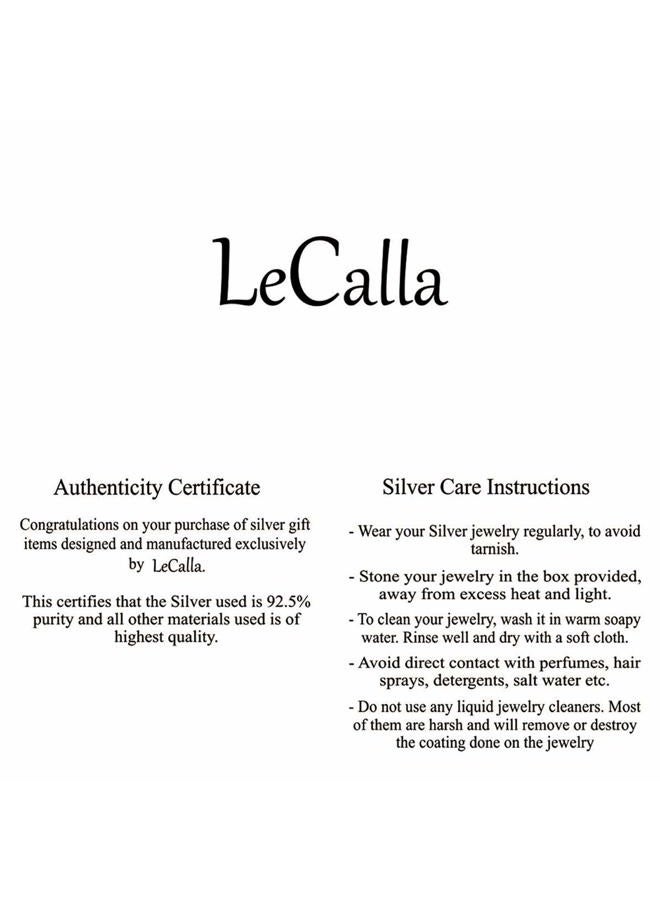 LeCalla Sterling Silver Jewelry Oxidized Balinese Endless Lock Everyday Wear Hoop Earrings for Kids - Image 5