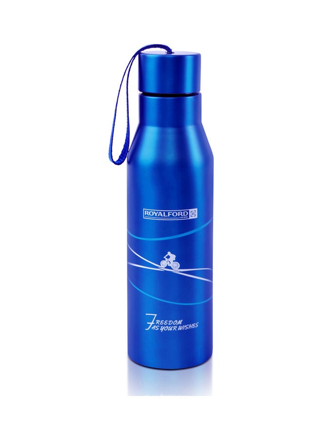 Royalford Double Wall Stainless Steel Water Bottle Blue/White - Image 1