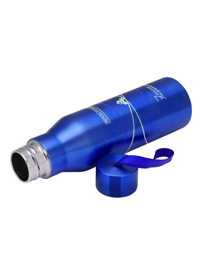 Royalford Double Wall Stainless Steel Water Bottle Blue/White - Image 5