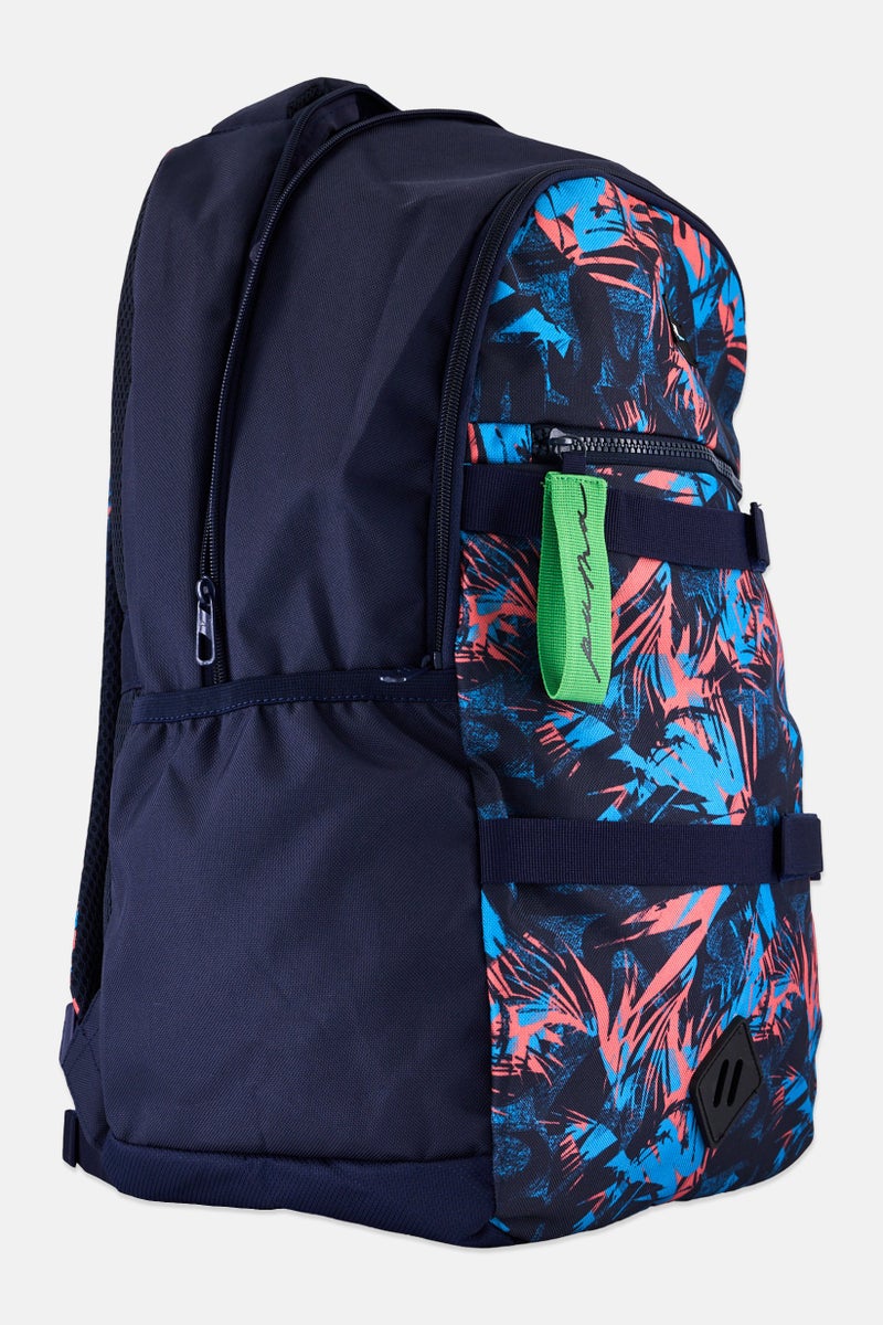 PUMA Men Allover Print Backpack, Navy - Image 3