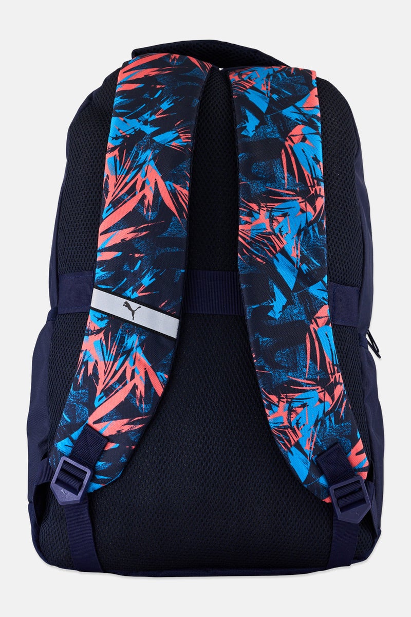 PUMA Men Allover Print Backpack, Navy - Image 2