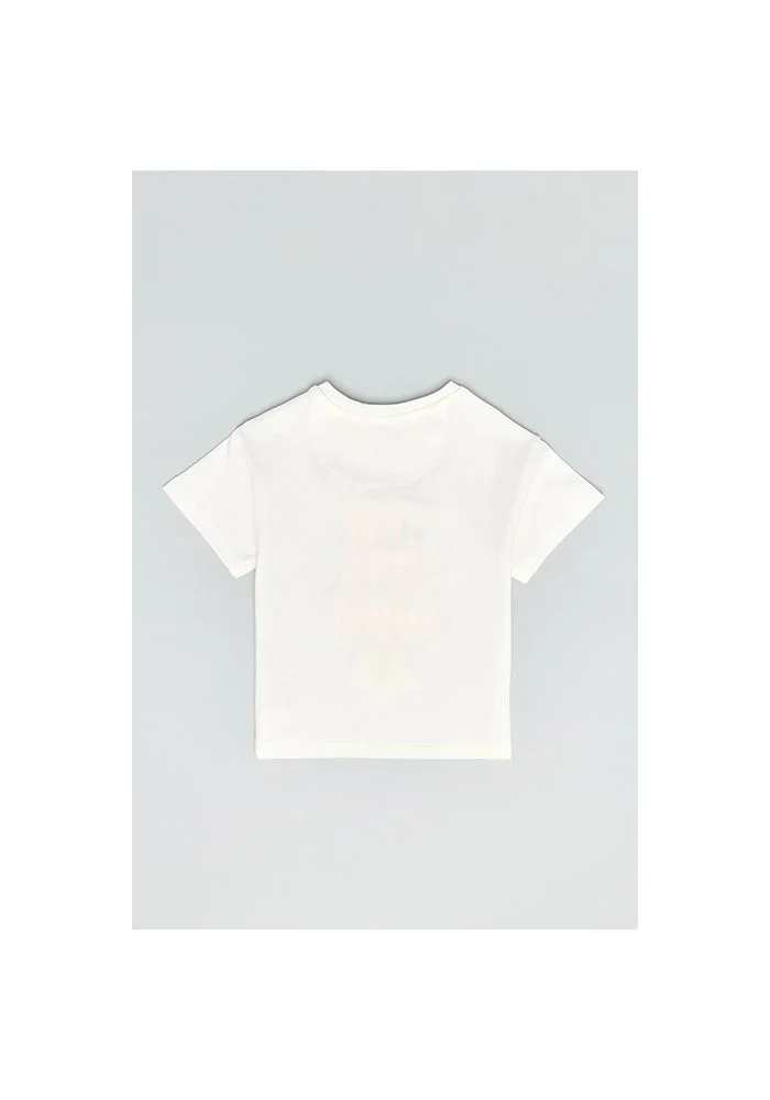 R&b Printed T-Shirt with Crew Neck and Short Sleeves