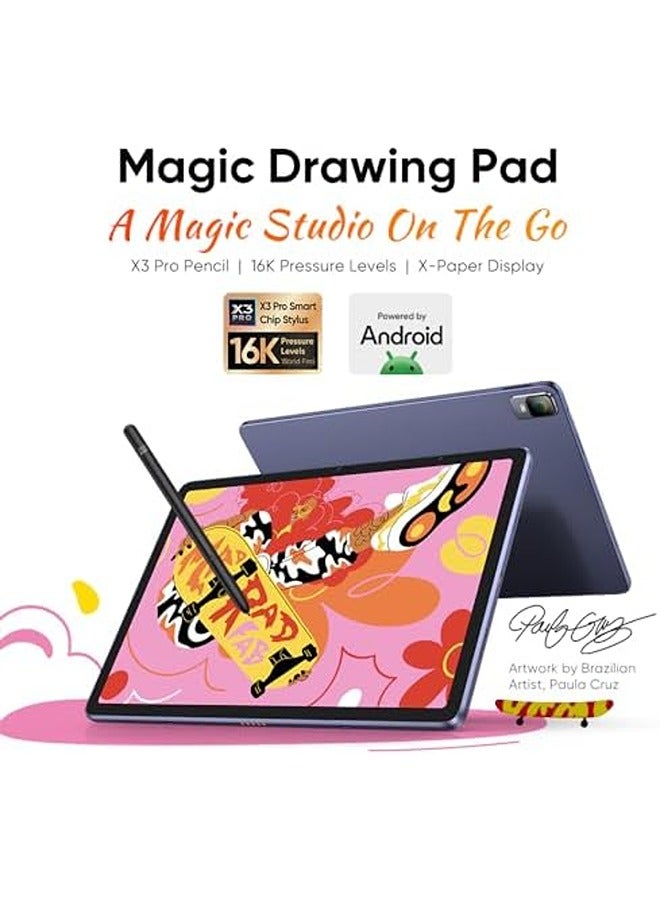 XP-PEN جهاز Magic Drawing Pad، لوحة رسم مستقلة بقياس 12.2 بوصة، تضم 16384 مستوى ضغط، مع قلم X3 Pro بدون بطارية، وشاشة بملمس الورق، وذاكرة 8GB + 256GB — يعمل بشكل مستقل دون الحاجة إلى كمبيوتر. - Image 5