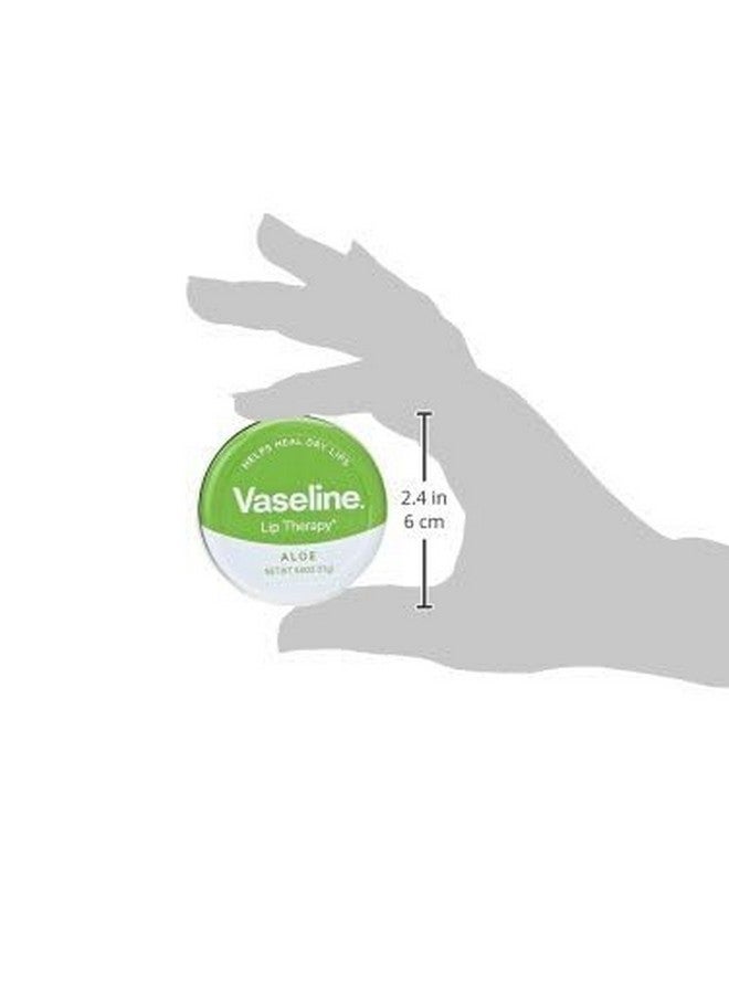 Vaseline Therapy Lip Balm Tin, Aloe Vera, 0.6 Ounce - Image 2