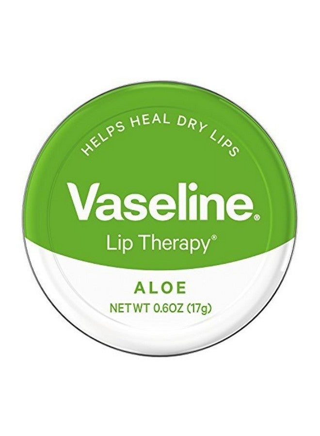 Vaseline Therapy Lip Balm Tin, Aloe Vera, 0.6 Ounce - Image 1