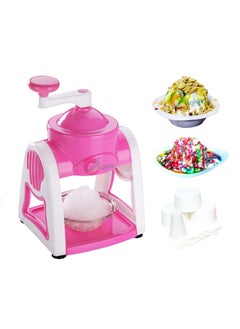 Chavda Chavda Manual Ice Slush Cone Gola Maker Ice Shaved Crusher Machine for Home with Reusable 3 Bowl 6 Sticks 1 Glass Random Colour  - Image 1
